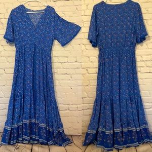 Boho Blue Maxi Dress